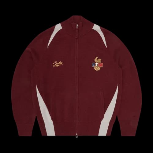 Corteiz Finesse Knit Zip Up 'Burgundy'