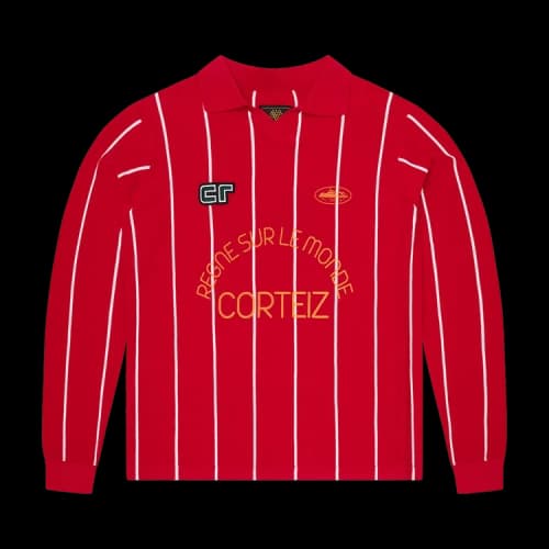 Corteiz Monde Knit Long-Sleeve Jersey 'Red'