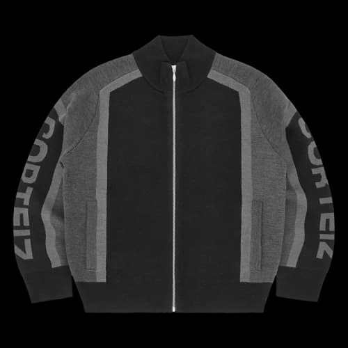 Corteiz Precision Knit Zip Up 'Black'
