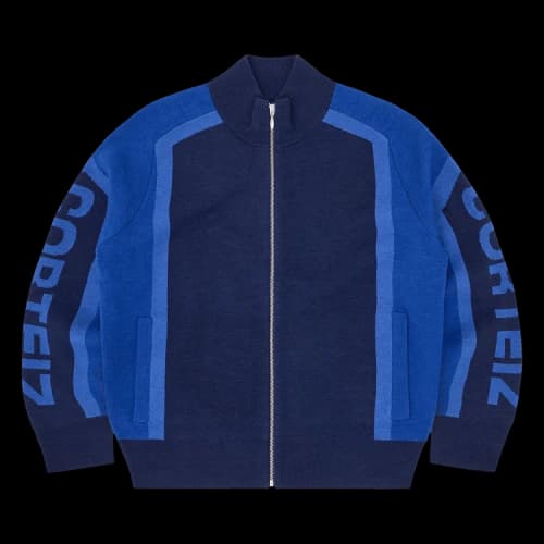 Corteiz Precision Knit Zip Up 'Navy'