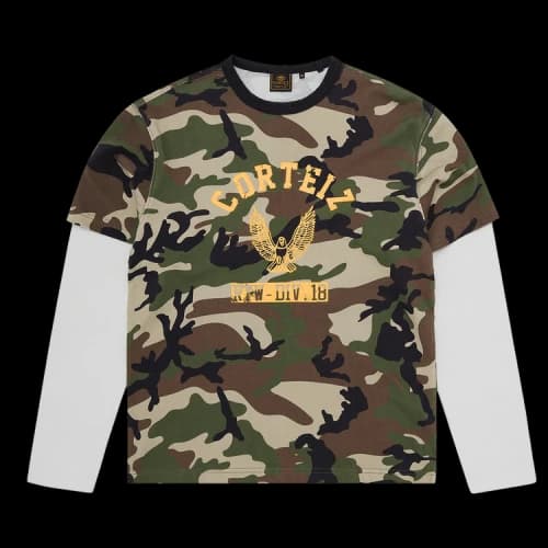 Corteiz Eagle Camo Thermal Long-Sleeve 'Woodland'
