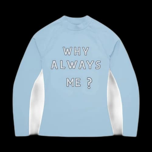 Corteiz Why Always Me Compression Top 'Powder Blue'