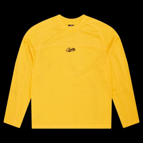 Corteiz Woosh Mesh Long-Sleeve Jersey 'Yellow'