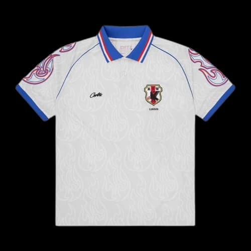 Corteiz Flames Football Jersey 'White'