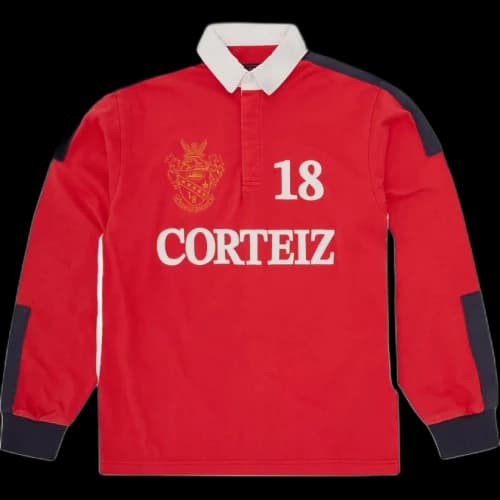 Corteiz Paneled Rugby 'Red'