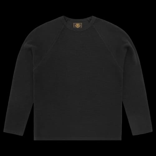 Corteiz Star Raglan Waffle Thermal 'Black'