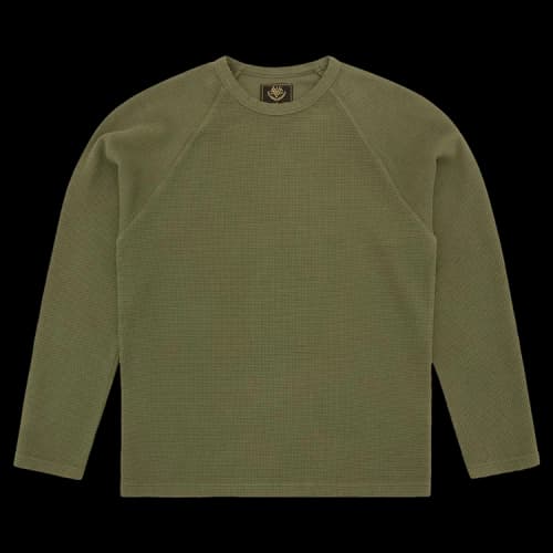 Corteiz Star Raglan Waffle Thermal 'Olive'