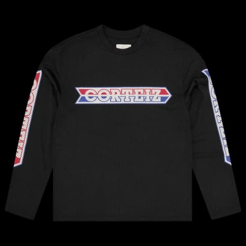 Corteiz Race Mesh Long-Sleeve Jersey 'Black'