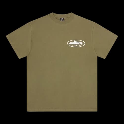 Corteiz Island Puff Print Tee 'Olive'