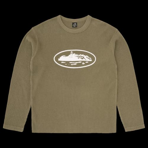 Corteiz Island Waffle Thermal 'Olive'