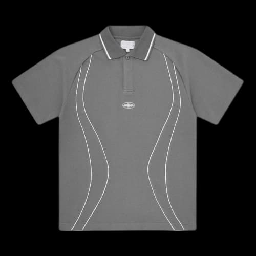 Corteiz Island Pique Polo Shirt 'Grey'