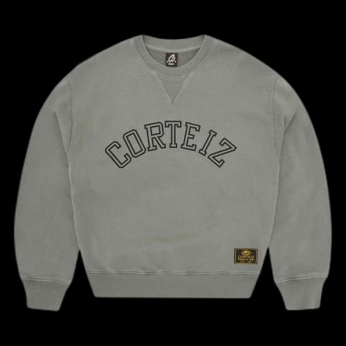 Corteiz Guerillaz Arch Crewneck 'Olive'