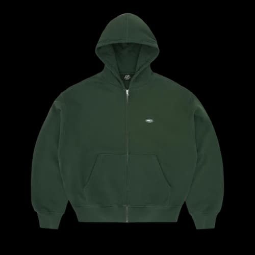 Corteiz Mini Island Zip Hoodie 'Forest Green'