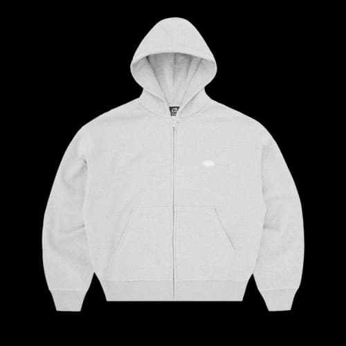 Corteiz Mini Island Zip Hoodie 'Heather Grey'