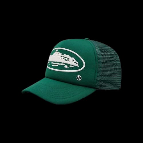 Corteiz Alcatraz Puff Print Trucker Hat 'Green'