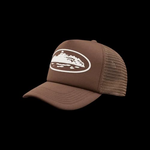 Corteiz Island Puff Print Trucker Hat 'Brown'