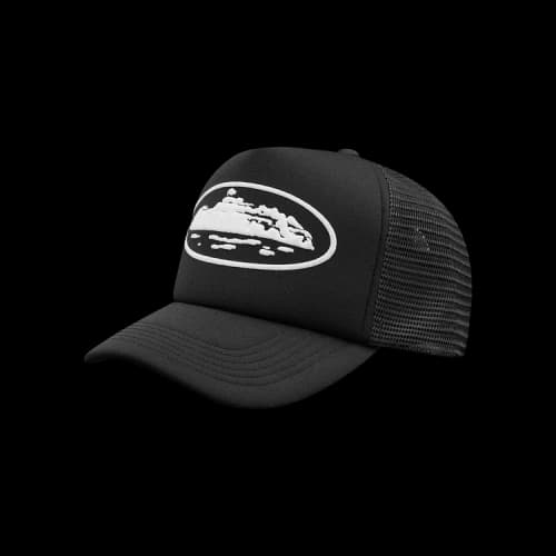 Corteiz Island Puff Print Trucker Hat 'Black'