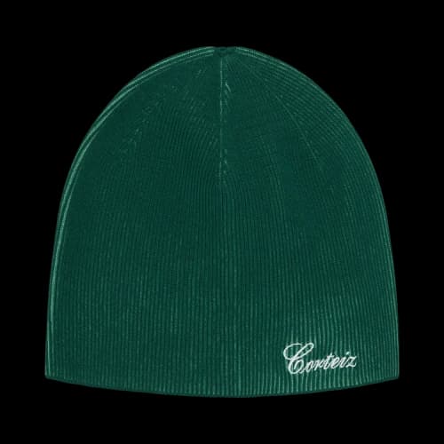 Corteiz 2 Tone Ribbed Knit Beanie 'Green'