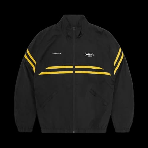 Corteiz Striped Litework Jacket 'Black'
