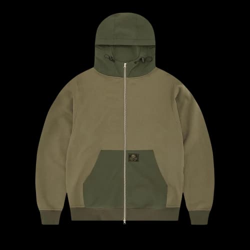 Corteiz Guerillaz Ripstop Zip Hoodie 'Olive'
