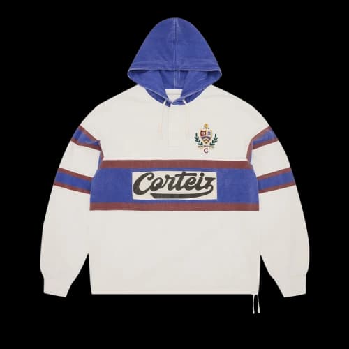 Corteiz Winger Hooded Rugby 'Off White'