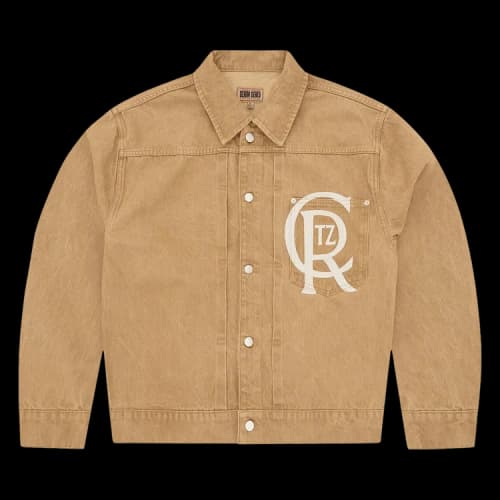 Corteiz Crest Chainstitch Denim Trucker 'Tan'