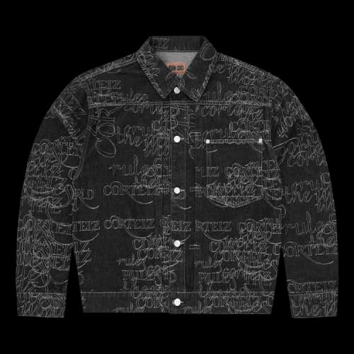 Corteiz Handwritten Denim Trucker 'Black'