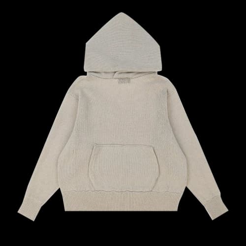 Les Tien Cashmere Cropped Hoodie 'Sand'