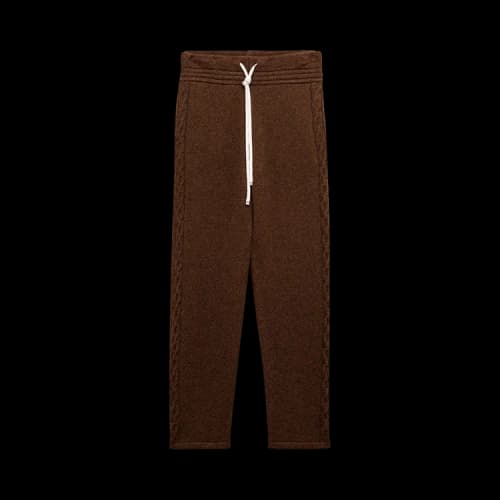 Les Tien Cable Knit Lounge Pant 'Mahogany'