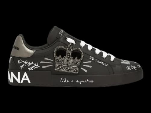 Dolce & Gabbana Sneaker Portofino Black Print