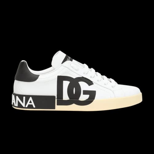 Dolce & Gabbana Portofino Low 'DG Logo Print - White Black'