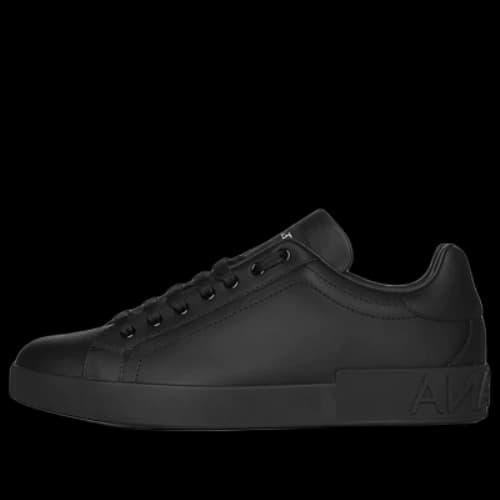 Dolce & Gabbana Pantofi Negri Portofino Sneakers 'Black'