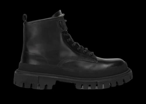 Dolce & Gabbana Lace Up Ankle Boots Black