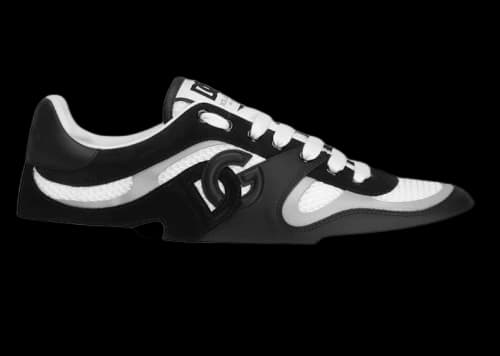 Dolce & Gabbana Portofino Sneaker White Black Reflective