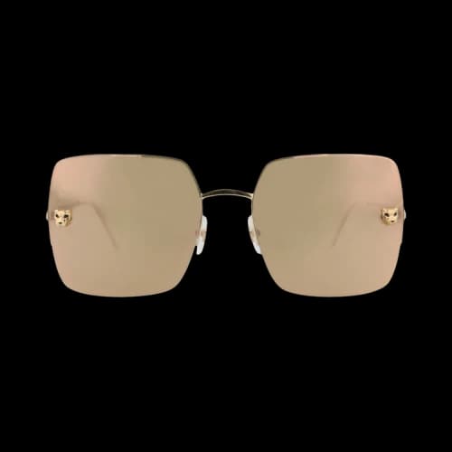 Cartier Round-Frame Titanium Sunglasses 'Gold'