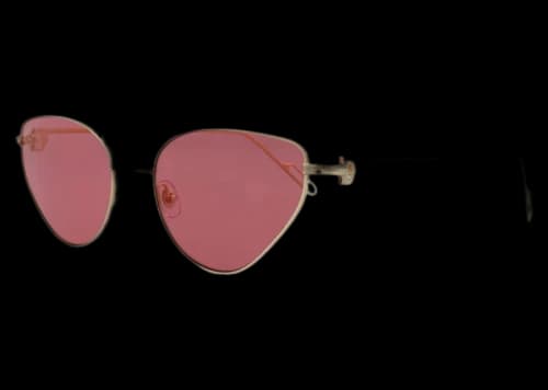 Cartier Cat Eye Sunglasses Gold/Gold/Red (CT0155S-30003064-003)
