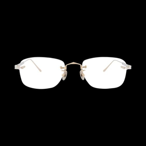 Cartier Square-Frame Titanium Optical Frames Gold Silver (CT0228O-30008381-001)