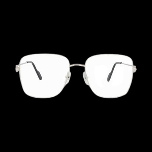 Cartier Square Optical Glasses 'Silver/Transparent'