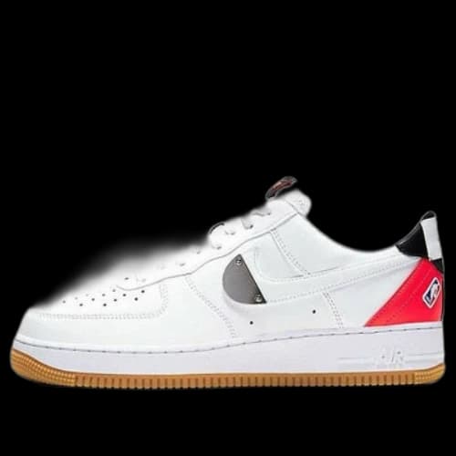 Nike x NBA Air Force 1 '07 LV8 'White Red Black'