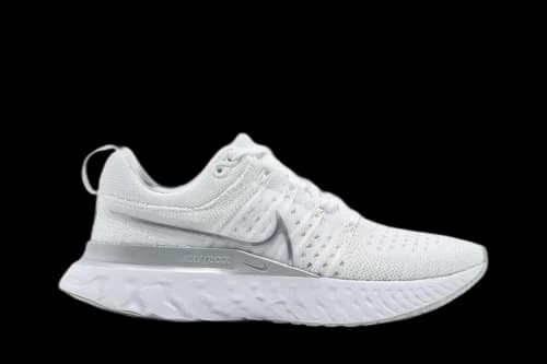 Nike React Infinity Run Flyknit 2 White Metallic Silver (Women's)