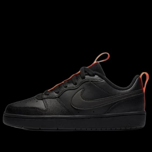 (GS) Nike Court Borough Low 2 SE 'Black Orange'