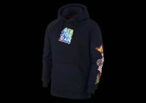 Jordan Jumpman Sticker Hoodie Black