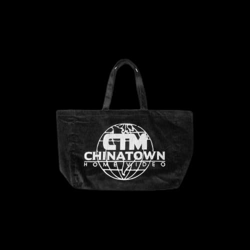 Chinatown Market Corduroy Entertainment Tote Bag 'Black'