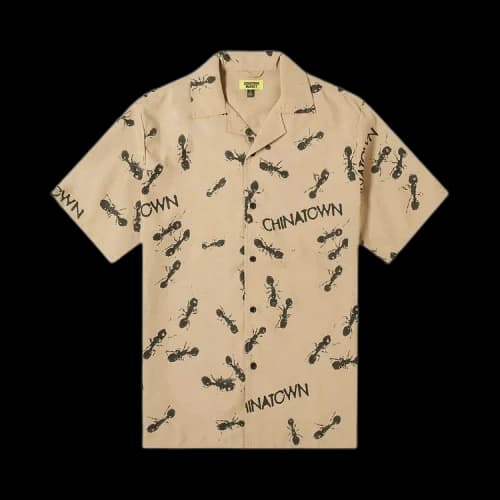Chinatown Market Ants Button Up 'Sand'