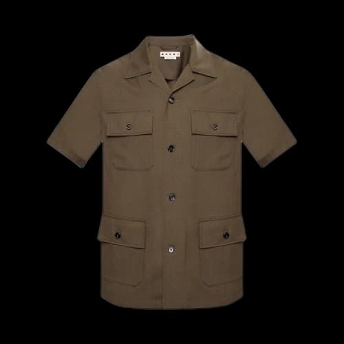 Marni 4 Pocket Shirt 'Dark olive'