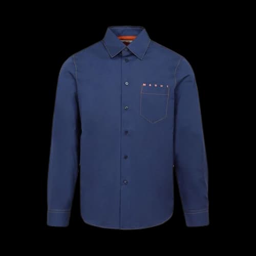 Marni Long-Sleeve Shirt 'Blublack'