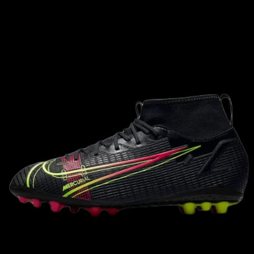 (GS) Nike Mercurial Superfly 8 Academy AG Artificial Grass Black