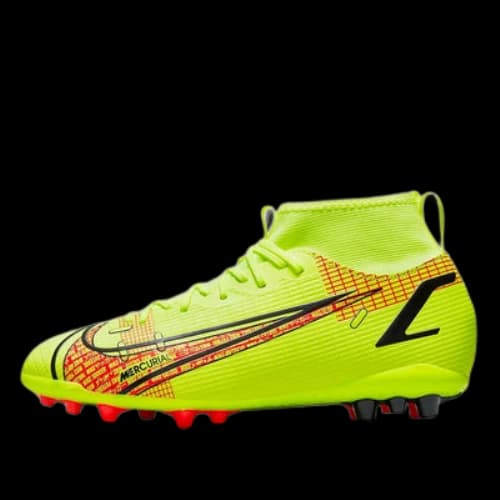 (GS) Nike JR Mercurial Superfly 8 Academy AG Artificial Grass 'Yellow Orange'