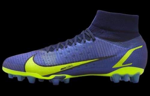 Nike Mercurial Superfly 8 Pro AG Low-Top Soccer Shoes 'Blue Neon Green'