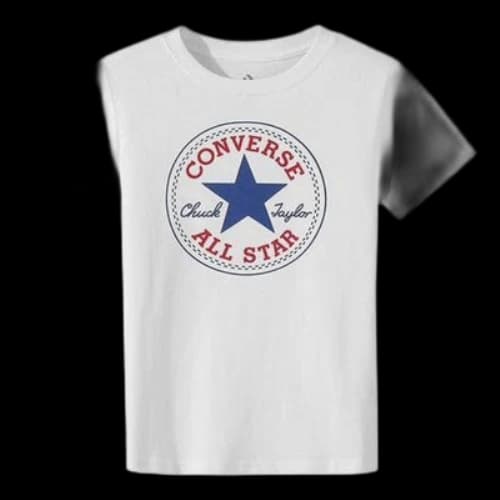 (GS) Converse Logo Printed T-Shirt 'Grey Blue'